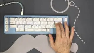 Aqua King Switch Sound Test.  D45 Gasket Mount Mechanical Keyboard. ASMR