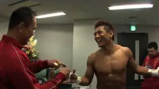 Masato and Souwer after Masato's final match 1/2 - Dynamite!!