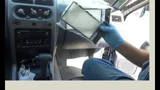 Замена салонного воздушного фильтра на Nissan Frontier Crew Cab SE 2002 года выпуска.