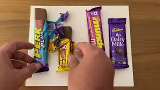 Satisfying Chocolate Unwrap ASMR. @MooMooTv @mnmcandy @Candy_Belly @popularcandy 