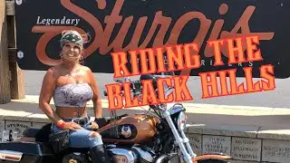 Riding the Black Hills of South Dakota during Sturgis Motorcycle Rally