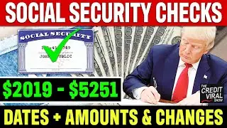 MORE MONEY! $2019 - $5251 | Social Security INCREASE + February 2026 Dates & Amounts