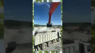 GIGANTIC EXCAVATOR LOADING TRUCKS! | Heavy Machinery in Action at the Quarry #heavycivil #excavator