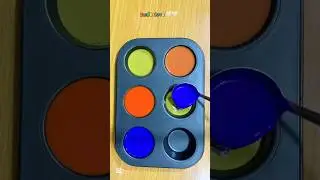 new shades of indigo colour?.#colourmixing #colormixingmagic#colourfill #art#satisfying #colorfield