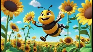 Busy Bumblebee Buzz 🐝 | Fun Kids Song | Playful Nursery Rhyme