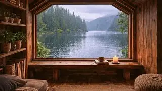 Cozy Treehouse by the Lake | Gentle Rain Sounds & Peaceful Forest View
