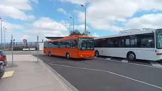 Route and Rail Replacement Buses & A Couple of Trains at Caroline Springs Station.