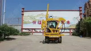 Hydraulic Fence Post Bored Piling Equipment Highway Pile Driver