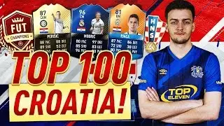 PLAYING THE BEST FIFA PLAYER OF ALL TIME!! TOP 100 FUT CHAMPS w/CROATIA!