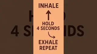 Breathe Calmly: Inhale, Hold, Exhale, Repeat