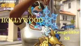 Overwatch Competitive Season 3 - Symmetra on Hollywood (Attack and Defense) (Golden Gun)