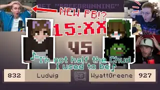 Ludwig Gets an INSANE NEW PB (ft Infume & Feinberg) | MCSR Ranked 1v1