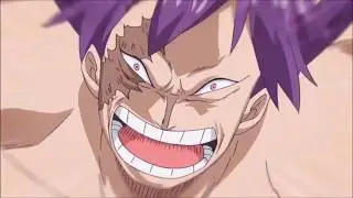 Luffy (Tankman) Final Blow vs Cracker (One Piece english sub)