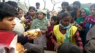 Food support To  Pakistani Hindu refugee camp  We reached the refugee camp of Pakistani