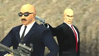 Agent 47 assassinates a guard