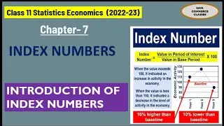 Basic Concepts || Index Numbers || Statistics Economics || Class-11