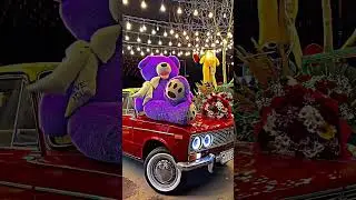 🚙 Cute & Creative Car Roof Decor 🌸 Teddy Bear & Flowers for Travel Aesthetics! #ElmirHDpro #shorts