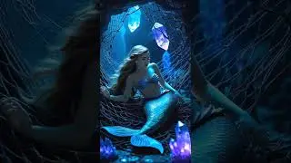 A beautiful story of a mermaid 💕 and monster 💀. #ai #mermaid #shorts