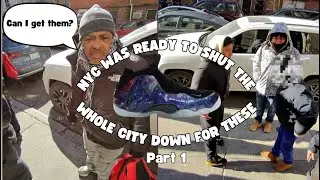 Нью-Йорк сошел с ума по Nike «GALAXY FOAMPOSITE» Часть 1
