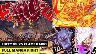 🔴 'Luffy Gear 5' VS 'Flame Dragon Kaido' !!! - Full Manga Fight