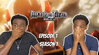 Anime Brothers React To Attack On Titan FOR THE FIRST TIME! | Episode 1 Season 1