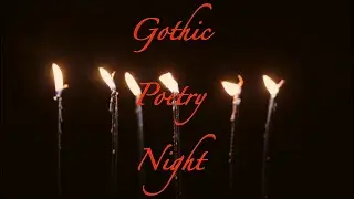 Gothic Poetry Night #Poetry #Goth #Horror #Books #Vampire #Ghost