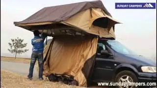 Set up annex room roof top tent