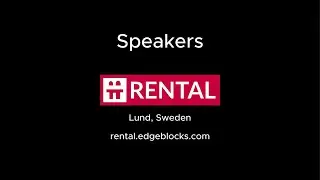 Speakers from EdgeBlocks Rental