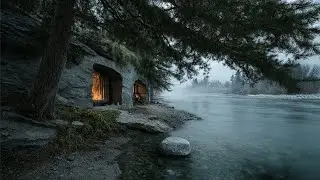 Serene Cliff Refuge 🌲 Healing Medieval Instrumental (1 Hour)