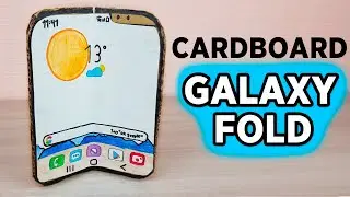 Working Samsung Galaxy Fold from Cardboard - Stop Motion
