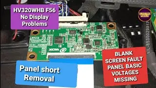 HV320WHB F56 Нет проблем с дисплеем и проверка всех напряжений | Устранение короткого замыкания н...