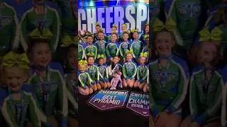 Cheersport one day competition day with the Electric Rays #shorts #cheerleading #electricrays