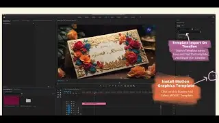 Stylish 3D Flower Themed Wedding Invite Slideshow premiere Pro Project Free Download #weddingproject