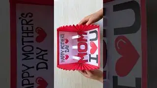 mother's day special pop-up greeting card ideas // mother's day gift #shorts
