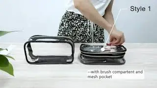 Relavel Portable Clear Makeup Bag 1