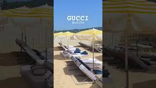📍Loulou Beach Club in St. Tropez 🇫🇷 #GucciBeachClub #StTropez #LoulouBeachClub #Gucci #BeachClub