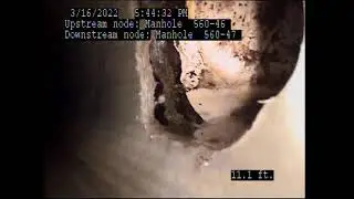 2020 SEWER RELINING PROGRAM Manhole '560 46' Manhole '560 47'  C14 POST   3 16 22
