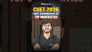 Get Admission in Top Universities with CUET | CUET 2026 | Supergrads Success Story #Shorts