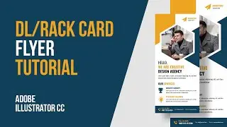 How To Create A Modern Creative DL Flyer Design Adobe Illustrator CC 2023/Rack Card Design