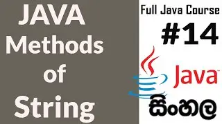 How to Use Java String class methods | Java Sinhala | java String class | Part 14