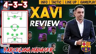 XAVI 433 MANAGER REVIEW | NEW BARCELONA MANAGER | PES 2021 MOBILE