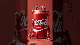AI Creates Miniature Coca-Cola Ads: A Tiny Revolution! #ai #ads #cocacola  @coca-cola