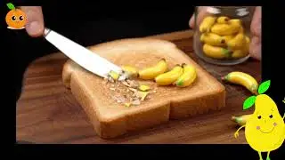 ASMR Bread Art: Flags & Fruits on Toast (Satisfying Spread Sounds)