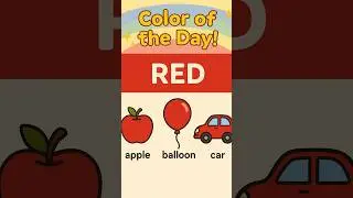 Learn the Color Red ❤️ | Fun Color Flashcards for Kids | #shorts #TinytalesCartoon