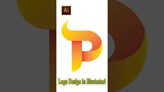 Letter Logo Design in Illustrator! | P Logo