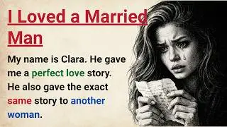 Learn English With Story 🔥 I Loved a Married Man| Level 3 English Listening Practice