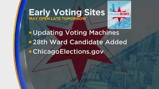 Chicago early voting sites may open late Monday