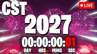NEW YEAR'S 2026 COUNTDOWN LIVE 🔴 24/7 & Central Standard Time, CST New Year Countdown!