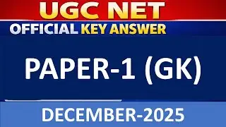 UGC-NET, PAPER-1,(GK) KEY ANSWER