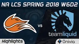 FOX vs TL Highlights NA LCS Spring 2018 W6D2 Echo Fox vs Team Liquid by Onivia